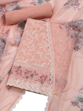 All Over Embroidered Cotton Blend Unstitched Suit With Dupatta